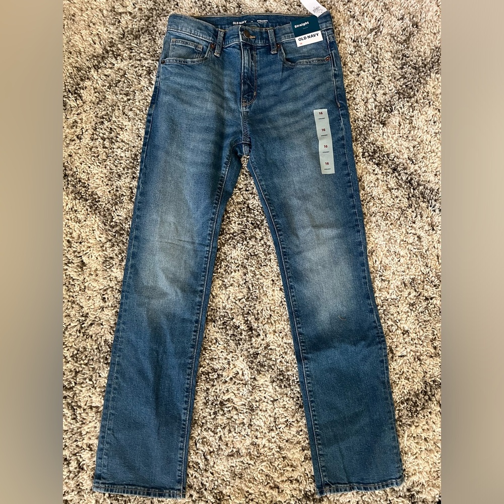 NEW - Boys Old Navy Straight leg jeans Size 16